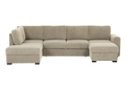U-Bäddsoffa Beige